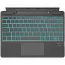 Qulose Surface Pro 9 Keyboard, Backlight Detachable Bluetooth Keyboard for 13 inch Surface Pro 8/X, with Trackpad/Pen Holder - Grey