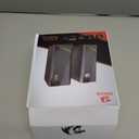 Redragon GS520 RGB Desktop Speakers, 2.0 Channel PC Computer Stereo Speaker with 6 Colorful LED Modes, Enhanced Sound and Easy-Access Volume Control, USB Powered w/ 3.5mm Cable (Black)