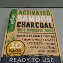 Activated Charcoal Odor Absorber for Strong Odors in Car, Closet, Shoe, Basement. 10 Activated Charcoal Bags Odor Absorbers for Home. Bamboo Charcoals Air Purifying Bag Charcoals Deodorizer Eliminator