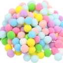 PATIKIL 0.6inch Pom Poms for Crafts, 150Pcs High Elastic Fuzzy Pastel Balls for Art Supplies DIY Creative Craft Material Handicraft Decorations, Colorful