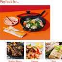 Meyer Nonstick Wok with Glass Lid | 12.5" Induction Compatible Stir Fry Pan | Hard Anodized | Dishwasher Safe | Oven Safe | Matte Black with Silicone Handles | Accent Series Cookware | 12.5inch/32cm, 6.1 Quarts