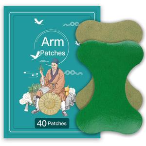 2 x 40Pcs Mugwort arm Patches,Natural Herbal Patch,Natural Wormwood Discreet for Arm and Leg,Natural Herbal Arm Patch for Women and Men