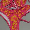 SUUKSESS Women Sexy Thong String 2 Piece Bikini Set Cheeky Halter Swimsuit XS