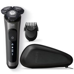 Philips Norelco Shaver 6000, Rechargeable Wet & Dry Shaver with 2-in-1 Click On Beard Styler (5 Length Settings) and Precision Trimmer, S6600/90