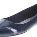 Lower East Side by Payless Womens Cami Pointed Dress Casual Flats (5 Wide, Navy Patent)