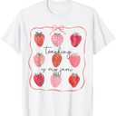 Teaching is My Jam Teacher Team Crew Cute Strawberry Girls T-Shirt Size M