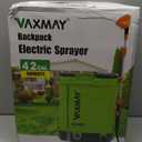 Battery Powered Backpack Sprayer 4 Gallon, VAXMAY 100 PSI Electric Graden Sprayer Works with Makita 18V Battery, Weed Yard Sprayer with Telescopic Wand, 5 Nozzles, 2.6 Ah Battery & Charger Included