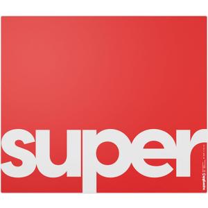 Pulsar Gaming Gears Superglide Pad v3 Type-S Alumino-Silicate Glass Gaming Mouse Pad, Soft R-Edge, Anti-Slip Silicone Base 490mmx420mm (XL, Red)