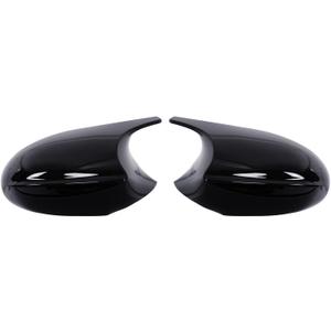 Door Side Mirror Covers Mirror caps for Cars Rear View Cap for 3-Series E90 E92 E93 Sedan Pre-LCI 2005-2007 (Glossy Black)
