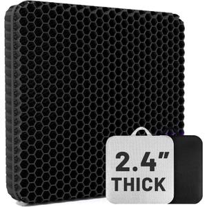 Thickened Gel Seat Cushion for Long Sitting - Back, Hip, Tailbone Pain Relief Cushion - Gel Seat Cushion for Office Chair, Cars - Egg Seat Gel Cushion for Wheelchair Pressure Relief Thickened Gel Seat Cushion for Long Sitting - Back, Hip, Tailbone Pain Relief Cushion - Gel Seat Cushion for Office Chair, Cars - Egg Seat Gel Cushion for Wheelchair Pressure Relief