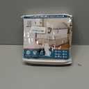 MIYE Pleated Waffle Weave Bed Skirt, Tailored Dust Ruffle 12 Inch Drop Easy Fit, Machine Washable,No Split Corners (Beige, Twin - 12" Drop)