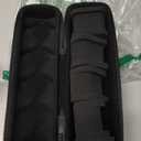 5 slots Hard men's watch travel case, Portable zipper storage organizer box with soft compressible foam pillow to fit large and small watches(Black, 5slot)