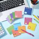 24 Pcs Christmas Inspirational Gifts Bulk, Cute Inspirational Sticky Notes with Fun Pens, 360 Sheets, Employee Appreciation Gift Bulk Mini Motivational Gift for Coworkers Teacher Nurse Office Supplies