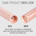CALISTA Ion Hot Rollers for Long Hair | Hair Roller Clips Included | Heats to 230°F | Dual Voltage | Add Hands-Free Curls, Waves, and Volume (Pink Sands, Short - 12)