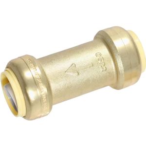 1 Piece XFITTING 1" x 1" Push Fit Check Valve, Certified to NSF ANSI61, Brass, Plumbing Fitting for Copper, Pex, CPVC, 1 Pack