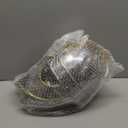 Deco 79 Metal Medieval Knight Crusader Helmet with Black Wood Stand and Chainmail, 9" x 11" x 17", Silver