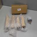 8 inch Unfinished Ash Wood Furniture Legs, LAVANE Set of 4 MidCentury Modern Tapered Wooden Replacement Feet with PreDrilled 5/16 Inch Bolt & Mounting Plates for Sofa Couch Bed Armchair Ottoman