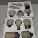 JOJUNO Rustic Bud Vase, Ceramic Small Vase Set of 11, Mini Vases for Fresh and Dried Flowers, Modern Farmhouse Home Decor, Pottery Vases for Living Room, Shelves, Centerpieces for Dining Table