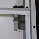 Nightstand with Charging Station, Bedside End Table with 2 Fabric Drawers for Bedroom, Side Table with USB Ports and Outlets (White)