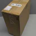 Solid Wood Vinyl Record Shelf, No Assembly Required, Holds 20 LPs, Tabletop Display Stand - 14.4 x 13.4 x 5.9 Inches (Dark Brown)