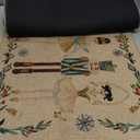 Artoid Mode Watercolor Nutcrackers Merry Christmas Doormat, Winter Home Decor Low-Profile Door Mat Floor Mat 17x47 Inch (Beige)