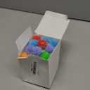 DF DUALFERV 60 Pcs Cat Pom Pom Balls, Interactive Cat Toys, Sparkle Balls for Cats, Extra Large and Fuzzy for Exercise and Entertainment, Multicolor, 1.5 Inch (60)