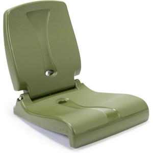 Step2 Foldable Adult Flip Seat, Portable Outdoor Chair for Poolside, Tailgating, Camping, Picnic Chair, Provides Back Support When Sitting on Ground, Olive