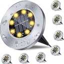 Solar Ground Lights, 5Packs Waterproof Solar Garden Lights, In-Ground Outdoor Landscape Lighting for Patio,Lawn,Yard,Pathway,Patio,Walkway(Warm Light)