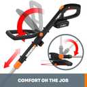 WORX 3 in 1 Cordless String Trimmer/Lawn Edger/Mini Mower, 12" Electric Weed Wacker with Command Feed, 20V Weed Eater with 5.5 LBS, 2 Batteries & Charger Included, WG170