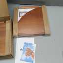 Forbena Corner Bookshelf Wall Mounted Set of 4, Wooden Floating Book Shelves for Nursery, Large Wall Shelving Unit for Living Room Bedroom Bathroom Kitchen Office Classroom Corner (Walnut Color) (12" Depth)