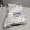 Soalmost 6x6 Grey Round Rug 6ft Living Room Circle Rug Gray Vintage Round Area Rug Non Slip Indoor Carpet for Dining Room Bedroom