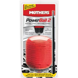 Mothers PowerBall 2, Polishing Tool with 10 Quick Swap Bit Drill-Powered, Polishes Deep-Dish Wheels & Tight Areas with Ease, Delivers Fast & Unmatched Shine (05143)