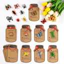 2 x Valentines Day Cards for Kids - 36 Pack Love Bug Valentine Cards with 12 Different Toy Bugs - Kids Valentines Day Cards Greeting Cards for Kids Classroom School Gifts Exchange Valentines Party Favors