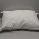 Goose Feathers Down Pillow for Sleeping,Hotel Collection Queen Size Soft Bed Pillow,100% Cotton Cover Queen Size (20X30IN) 1 Pack (White)