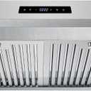 COSMO UMC30 30 in. Haven Collection 380 CFM Ducted Under-Cabinet Range Hood, LED Lights, Touch Controls, Stainless Steel