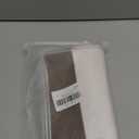 Modern Farmhouse Decorative Throw Pillow Covers 16x16 Set of 2 Black Striped Linen and Faux Leather Pillow Covers for Couch Sofa Bedroom Livingroom Neutral Accent Cozy Cushion Covers (White)