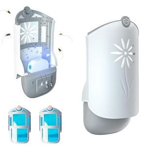 Pestcon Flying Insect Trap Indoors, Gnat Killer Indoor Captures Fruit Flies, Mosquito and Gnats, Gnat Traps for House Indoor (1 Plug-in Base