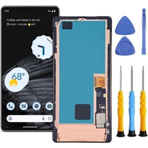 AMOLED for Google Pixel 7 Pro Screen Replacement kit for Pixel 7 Pro Screen Replacement GP4BC GE2AE LCD Display digitizer Touch Screen Assembly (Not for Pixel 7A / 7) (Black)