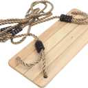 TOYANDONA Wooden Swing for Boys and Girls Construction Smooth and Comfortable Design Easy Installation for Indoor and Outdoor Use Playground Accessory for Boy Girl
