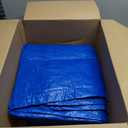 RUGGED RHINO Heavy Duty Waterproof Tarp, 10x20, UV and Tear Resistant Cover with Reinforced Grommets and Corners, Outdoor Multipurpose Tarps for Camping, Patio, Garden, Car & Roof, 5 Mil, 1 Pack, Blue