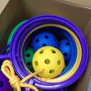 20 Pack Skip Ball for Kids Foldable Flash Wheel Skip Ball Swingball Set Assorted Colors Outside Game Toys for Age 6 7 8 9 10+ Fun Jumper and Exercise Equipment