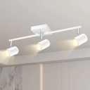 BoostArea Track Lighting Fixtures Ceiling, 3 Way Track Lighting Kit, LED Track Lighting with Rotatable Light Heads, Modern Ceiling Spot Lighting for Kitchen/Bedroom/Living Room, GU10 Bulb Not Included (White)