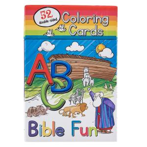 52 Coloring Cards for Kids: ABC Bible Fun - double-sided