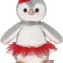 Bearington Snowbell The Ballerina Stuffed Penguin, 11 Inch Penguin Christmas Plushies, Ideal Holiday Stuffed Animal Gift for Toddlers, Kids & Teens