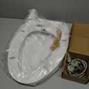 Clirass Elongated Bidet Toilet Seat with Quiet-Close, Non-Electric Bidet Mode with Dual Nozzles, Fit Elongated Toilet Seat, Adjustable Water Pressure with Brass inlet (Elongated)