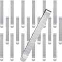 Cindeer 80 Pcs Sewing Clips Stainless Steel Hemming Clips Metal Hemming Tool 3 Inches with Measurements for Fabric Quilting Pinning and Marking Accessories