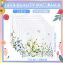12 Pcs Spring Cloth Napkins 18 x 18 Inch Napkins Washable Dinner Table Tea Party Polyester for Kitchen Party Wedding Restaurant Indoor(Colorful Flowers)
