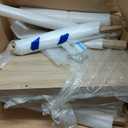 SICOTAS Rattan Nightstands Set of 2 - Boho Shelf Bedside Tables Narrow End Table Living Room Set of 2 Side Table with Rattan Storage Shelves for Small Space - Light Oak