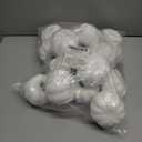 Fovths 16 Pack White Mini Artificial Pumpkin 2.2 Inches Fake Small Pumpkins Fall Harvest Pumpkins Lifelike Foam Pumpkins Realistic Pumpkin for Halloween, Thanksgiving Home, Garden Decor