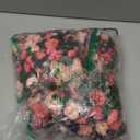 10 Pack Artificial Rose Vine Fake Flower Garland Fake Rose Hanging Vine Artificial Flowers for for Wedding Party Background Arch Garden Background Decoration Total 82 Ft (10, Pink)